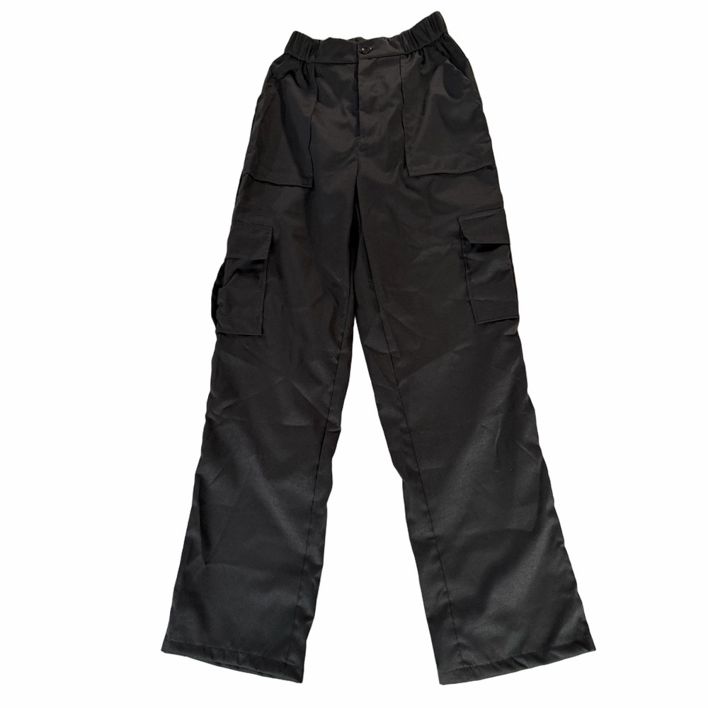 Women's Lightweight Pull On With Button Zip Closure Elastic Waist Pant Size S
